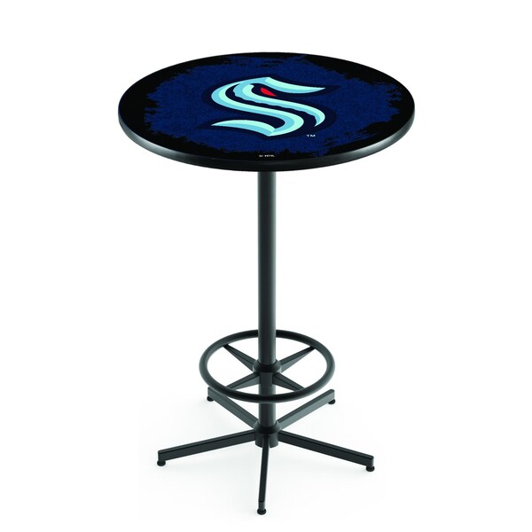 42" Black Seattle Kraken Pub Table